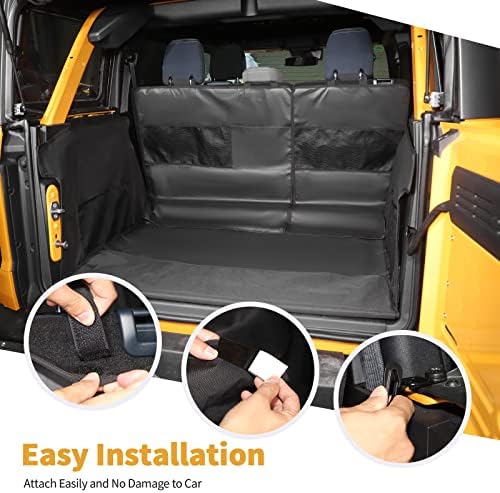 Jimen Compatible with Ford Bronco 4 Door 2021-2023, Pet Trunk Cargo Liner, Waterproof Cargo Cover Dog Mat Protector - Image 6