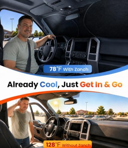 Zanch Windshield Sun Shade for Honda Pilot 2003-2026 - Image 2