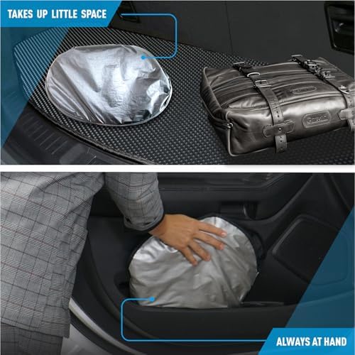 Windshield Sun Shade for 2020-2026 Hyundai Sonata, Protect Auto from Heat Damage and Keep Cool, Compact Foldable, Sunshade for Front Window, CLIM ART, Car Accessories - WS3033 - Image 3