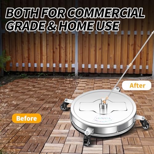 LidoDola 20'' Pressure Washer Surface Cleaner, Power Washer Accessory - Image 6