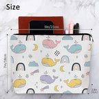 Makeup Bag Whale Makeup Bags For Purse Pouch, Funny Rainbow Whale Cute Travel Toiletry Bag Cosmetic Bag Makeup Bags Flax Makeup Organizer Bag Pencil Pouch For Man Woman - Image 4