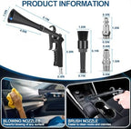 Car Cleaning Gun Detailing Interior Dryer Air Blow Gun, High Pressure Blower Gun, Car Detailing Kit Interior Cleaner, Car Detailing Tools for Car Quickly Blasts Dirt and Dust Works with Air - Image 4