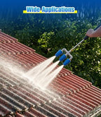 Triple Turbo Nozzle Pressure Washer, 3-in-1 Power Washer Turbo Nozzle with 1/4" Quick Connect, 360° Rotating Pressure Washer Tip - 4800 PSI, 4-6 GPM, 2.0 Orifice, Blue - Image 6