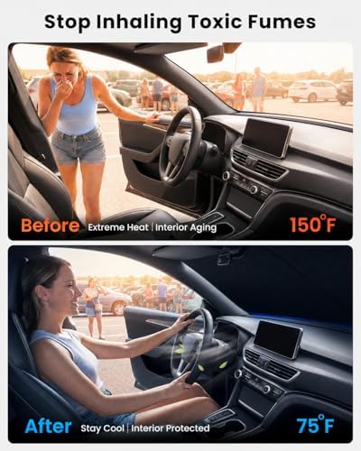 REEVAA Car Windshield Sun Shade for Honda Accord 2026 - Image 2