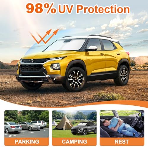 Foldable Front Windshield Sunshade fit for Chevrolet Trailblazer 2021-2026 - Image 3