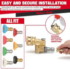 Meteor Blast Pressure Washer Pivoting Coupler, Gutter Cleaner Attachment - Image 6