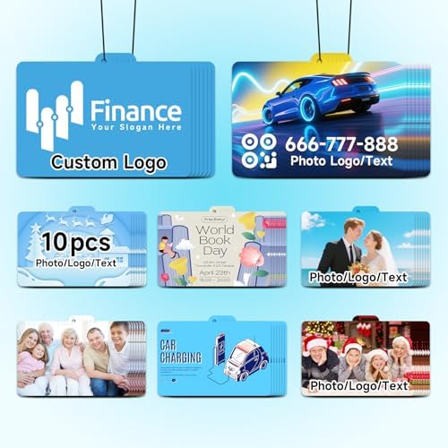 Bulk Custom Car Air Fresheners with Logo or QR Code by CDBUY