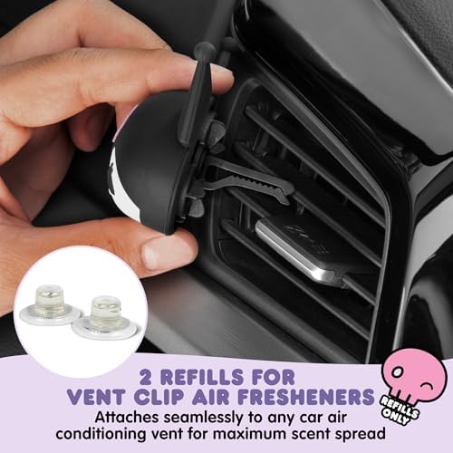 Hello Kitty & Friends Kuromi Car Air Freshener Refills 2-pack - Midnight Lavender Scent - Cute and Long-Lasting Kuromi Car Accessories, Odor Eliminator, Fun Scents, 30 Days Freshness (2 Refills) - Image 6