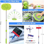 44Pcs Car Wash Detailing Kit Cleaning Kits with Foam Gun Sprayer Wash Mop with Long Handle Collapsible Bucket Large Wash Mitt Towels Complete Interior Exterior Car Washing Supply Set Blue - Image 3