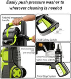 2026New Pressure Power Washer 5000PSI with Adjustable Touch Screen 8 Level, 34" Tall, 4 Quick Connect Nozzles,Inlet Hose&Filter&500mlFoam Cannon for Cars/Fences/Driveways/Home Cleaning(Yellow) - Image 5