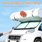 62'' Car Wash Brush with Long Handle, Complete Car Wash Kit, Scratch-Free Car Cleaning Brush Mop Kit with Clay Bar, Wash Mitt, Window Squeegee, Wheel Brush, Storage Bag for Car Truck RV - Image 3