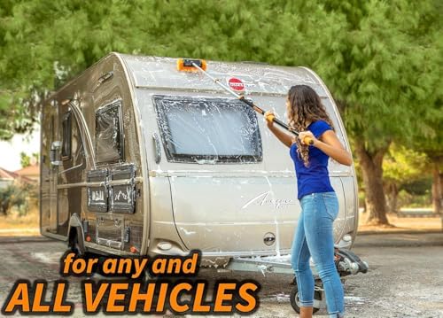 Car & RV Wash Brush Kit with 48-144״ Long Extendable Handle - Image 4