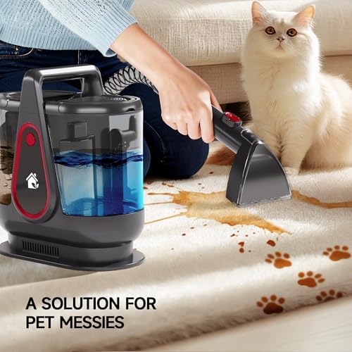 WURESE 17KPa Portable Carpet Cleaner Machine, Spot Shampooer for Couch Sofa - Image 2