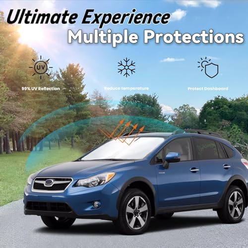 Windshield Sun Shade for Subaru Crosstrek Wagon 2026 2025-2018 - Image 3