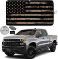Autoamerics 1-Piece Windshield Sun Shade Brown Camo American Flag USA Design - Foldable Car Front Window Sunshade for Most Sedans SUV Truck - Blocks Max UV Rays and Keeps Your Vehicle Cool - Large by AutoamericsUS