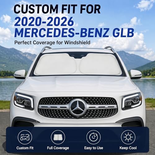 Custom Fit Windshield Sun Shade for Mercedes Benz GLB 2020-2026 - Image 2