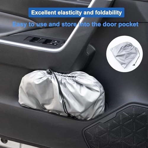 Windshield Sun Shade for Toyota 4runner 2010-2024 Foldable - Image 4