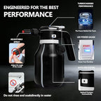 Electric Foam Sprayer 2L Cordless Rechargeable Car Wash Cannon Black - Image 5