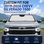 Windshield Sun Shade for Chevy Chevrolet Silverado 1500 2019-2026 - Image 2