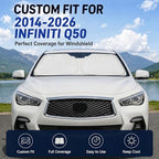 Custom Fit Windshield Sun Shade for Infiniti Q50 2014-2026 - Image 2