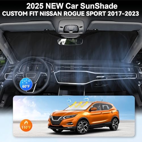 Custom Fit Rogue Sport Windshield Sunshade for 2017-2026 Nissan Rogue Sport - Image 4