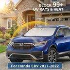for 2017-2022 Honda CRV CR-V Windshield Sun Shade, 4-Layer 260T Front Window UV Protection, Custom Fit CRV Foldable Sun Visor, Car Accessories for Summer - Image 2