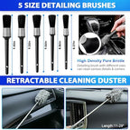 THINKWORK Car Cleaning Kit with High Power Vacuum,31PCS Car Detailing Kit - Image 4