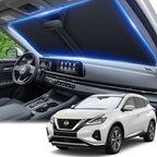 Windshield Sun Shade for Nissan Murano 2015-2024 Sunshade Front Window Shade Custom Fit Murano Accessories Sun Visor Foldable Shade Blocks UV Rays Accessories by AuyNeas