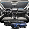 for Windshield Sunshade Umbrella Toyota Grand Highlander Custom Fit Windshield Sun Protector Cover 6-Layer Heat-Resistant Fabric, Ultra-Strong Fiberglass Frame (for 2024-2026 Grand Highlander) by BSTW