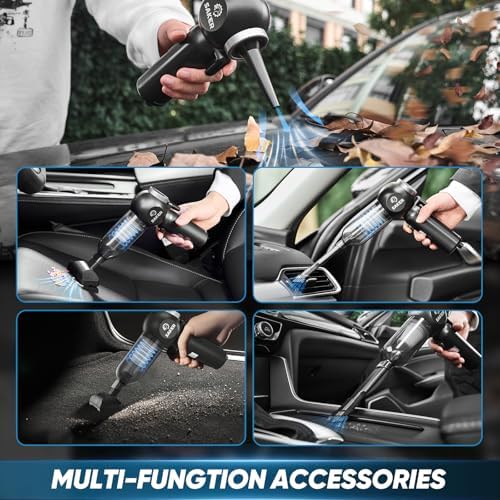 Saker Car Vacuum Portable 6-in-1 Cordless Vacuums, 20000PA SW102 Black - Image 5