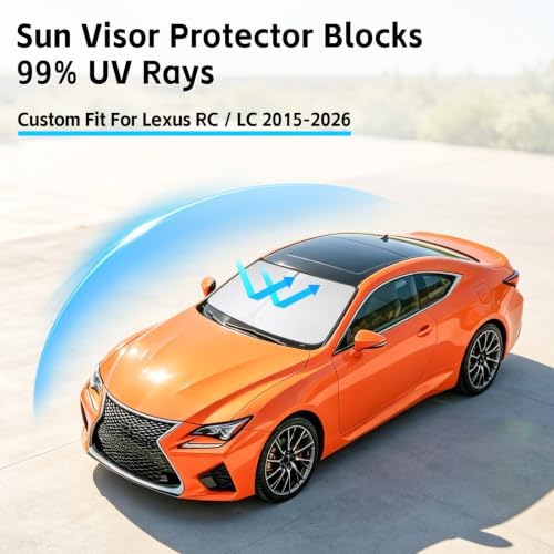 Windshield Sun Shade for Lexus RC/LC 2015-2026 Sunshade - Image 2