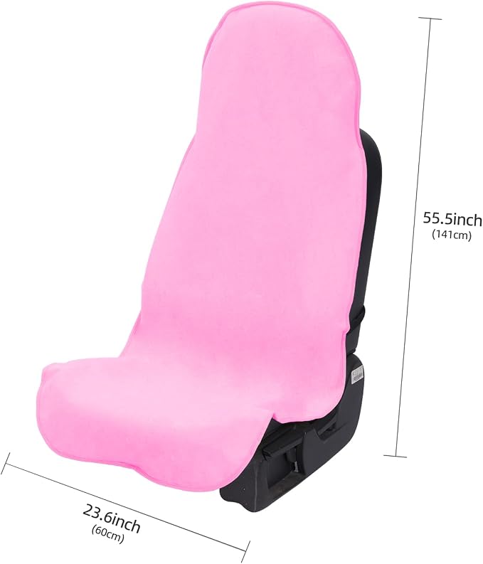 Waterproof 2 Pack Car Seat Cover Universal Fits Car Sweat Towel for Trucks SUV Van Cute Pink Car Seat Protector Sweat Proof Protector Cloth Seats - Image 6