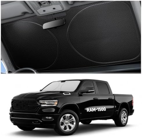 Zanch Windshield Sun Shade for Ram 1500 2011-2025 by Zanch