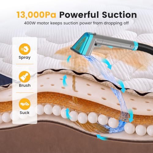 NEWBULIG Carpet and Upholstery Cleaner Machine Portable Carpet Shampooer - Image 6