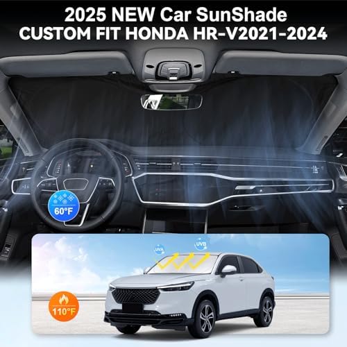 Custom Fit HR-V Windshield Sunshade for 2021-2026 Honda HR-V LX Sport EX-L - Image 4