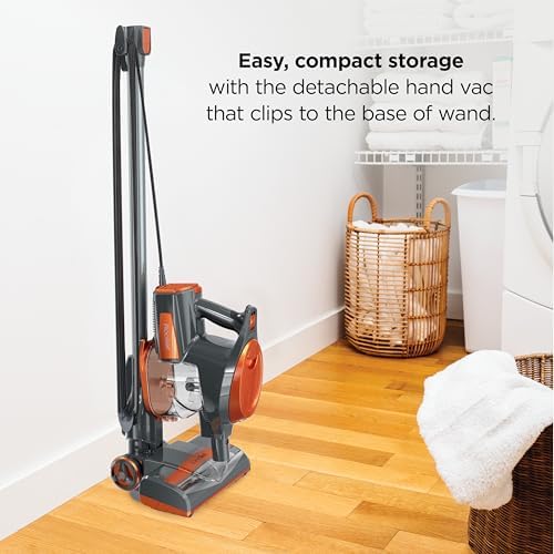 Shark Rocket Corded Stick Vacuum, Carpet & Hard Floors, Gray/Orange, HV301 - Image 4