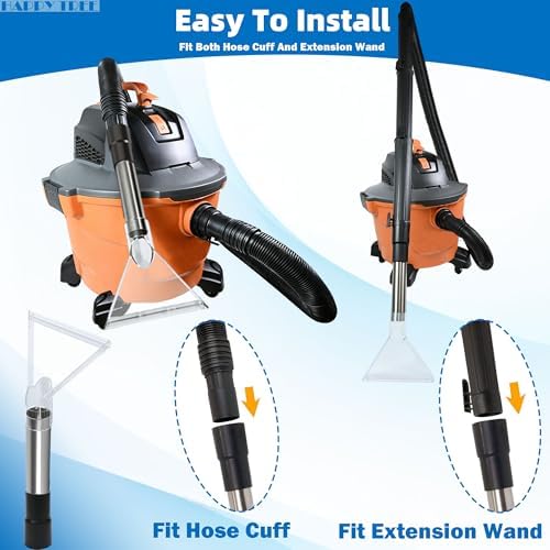 Happy Tree Universal Fit All Shop Vacs with 2-1/2" and 1-7/8" and 1-1/4" Adapters, Large 7-1/2" Extraction Accessory for Upholstery & Carpet Cleaning and Auto Detailing, Shop Vac Extractor Attachment - Image 5