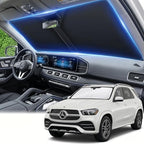 Windshield Sun Shade for Mercedes Benz GLE 2012-2025 2026 Sunshade Front Window Shade Custom Fit GLE Accessories Sun Visor Foldable Shade Blocks UV Rays Accessories by AuyNeas