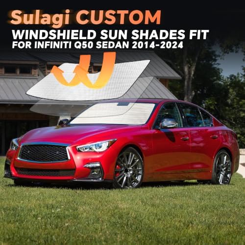 Windshield Sun Shade for Infiniti Q50 Sedan 2014-2024 - Image 6