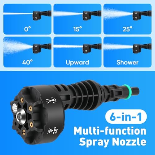 LCD Display Portable Cordless 725 PSI Pressure Washer with Brushless Motor - Image 4