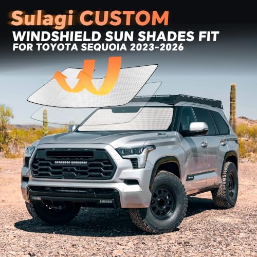 Windshield Sun Shade for to-yota Sequoia 2023-2026 - Image 6