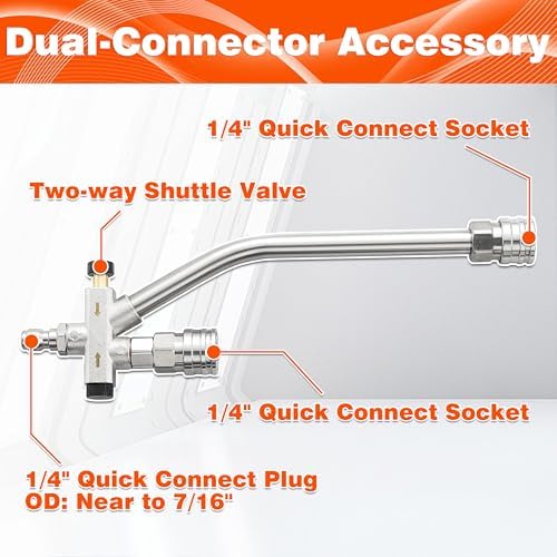 RIDGE WASHER Pressure Washer Gun Foam Cannon, Dual Connector Accessory - Image 5