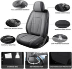 Car Seat Covers Full Set Custom Fit for Mazda CX-5 2012-2026 , Black&Gray | Premium Faux Leather, Waterproof, Anti-Slip, Airbag Compatible, Breathable, Car Seat Protectors, 2 Rows 5 Seats - Image 2