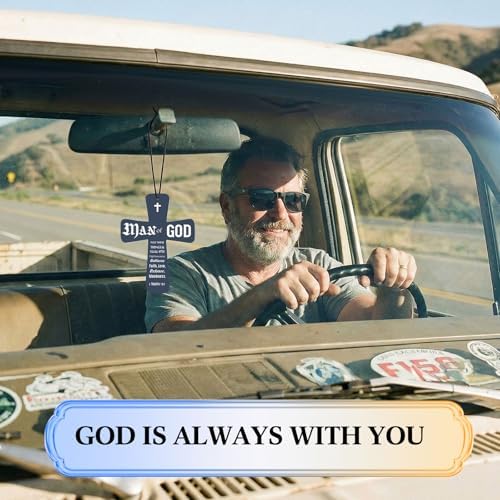 Fumete 24 Pcs Christian Gifts for Men Blue Cross Car Air Fresheners Bulk - Image 5