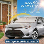 for Toyota Corolla 2014-2019 Windshield Sun Shade - Custom Fit Front Window Shade Corolla Accessories Sun Visor Foldable Shade Blocks UV Rays Summer Must Have Car Accessories - Image 2