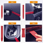 GOOACC 8PCS Auto Trim Scratch Removal Tool Car Audio Dash Panel Window Molding Fastener Remover Tool Kit-Red - Image 5