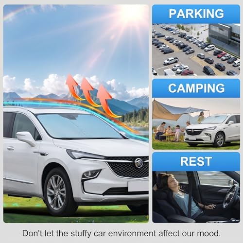 Custom Fit Windshield Sun Shade for Buick Enclave 2018-2025 - Image 6
