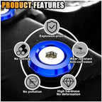 smilfuy 20PCS Aluminum Bumper Fender Washer Stainless Steel Bolts, Blue - Image 4