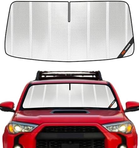 Pigenius Windshield Sun Shade for Toyota 4Runner 2020-2024. Full Coverage Rearview Mirror Shade for Ultimate Protection by Pigenius