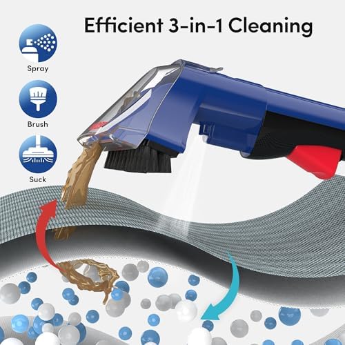 WECLEAN C5 Portable Carpet & Upholstery Spot Cleaner Machine,Deep Cleaning for Carpet,Car Couch, with Deep Cleaning Solution - Image 3
